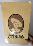 1980's Vintage Menu LITTLE ANITA'S Mexican Restaurant Albuquerque New Mexico