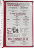 1984 Vintage Menu ZACKLY's COUNTRY COOKIN Zackly Like Mama's St. Petersburg FL