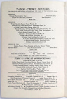 1940 Vintage Menu Skenkstuen DANISH TEA ROOM THE EASTLAND HOTEL Portland Maine