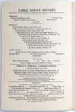 1940 Vintage Menu Skenkstuen DANISH TEA ROOM THE EASTLAND HOTEL Portland Maine