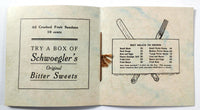 1920's Vintage Menu SCHWOEGLER'S King Of Bitter Sweets Madison WI Phosphates