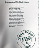 1994 Vintage Menu HK'S STEAK HOUSE BAR Lodge Of Four Seasons Lake Ozark MO