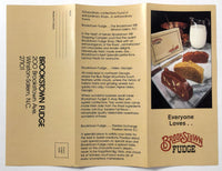 Vintage Color Tri-Fold Brochure BROOKSTOWN FUDGE Winston-Salem North Carolina