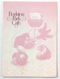 1983 Vintage Menu BOYLSTON PARK CAFE Sheraton Boston Hotel Massachusetts