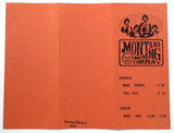 1975 Vintage Menu MONTANA MINING COMPANY Omaha Beef Richardson Dallas Texas