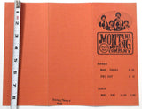 1975 Vintage Menu MONTANA MINING COMPANY Omaha Beef Richardson Dallas Texas
