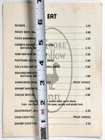 1980 Vintage Menu Card GOOSE HOLLOW INN Restaurant Portland Oregon