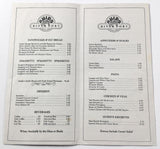 1980's Vintage Menu GUIDO KELLY'S RIVER PORT Italian Restaurant Irish Bar Texas