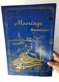 1980's Vintage Menu MOORINGS Greek Seafood Restaurant Freeport Long Island NY
