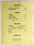 1970's Vintage Menu CANTONESE GARDEN Chinese Restaurant Canoga Park California