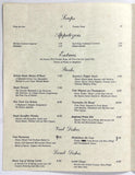 1970's Vintage Menu SORENTO'S Continental Dining Restaurant Canoga Park CA