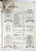 1970's Vintage Menu With Wine List GUSTI'S Italian Restaurant Washington DC