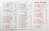 1980's Vintage Take-Out Menu CHEF CHEN'S HOUSE Chinese Restaurant Amherst MA