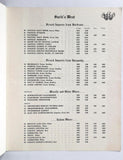 1961 Original Vintage Menu SARDI'S WEST 44th Street New York City Broadway List