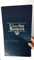 1990's Vintage Dinner Menu CB CHARLEY BROWN'S Restaurant Southern California