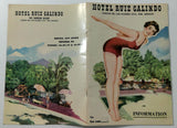 1950s Directory Pamphlet HOTEL RUIZ GALINDO Fortin Las Flores City Veracruz MX