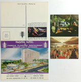 1973 Vintage Postcards PAGODA HOTEL Floating Restaurant Honolulu Hawaii Oahu