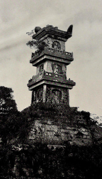 1901 Temple Of Tinghai Chusan China Photogravure Photograph