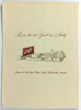 1954 Vintage Schlitz COMEDY Menu EITEL'S OLD HEIDELBERG Restaurant Chicago IL