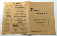 1960's Vintage Dinner Menu DENVER COFFEE SHOP Restaurant Redondo Beach CA