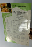 1962 Original Vintage Breakfast Menu Card THE WILLARD HOTEL Washington DC