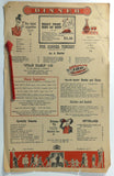 1962 Original Vintage Menu THE RALEIGH HOTEL Washington DC & Swizzle Stir Stick
