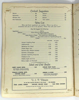 1963 Original Vintage Menu SKY TERRACE Casper Wyoming Airport Restaurant