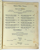 1963 Original Vintage Menu SKY TERRACE Casper Wyoming Airport Restaurant