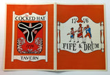 1960's Vintage Menu COCKED HAT TAVERN 1776 Fife & Drum South Sioux City Nebraska