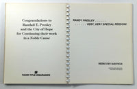 1985 CITY OF HOPE Construction Industries RANDALL E. PRESLEY Spirit Life Award
