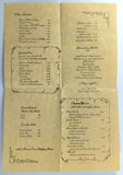 1970's Vtg Menu Wine List THE MONASTERY ABBEY & WINE SHOP Fairview Heights IL