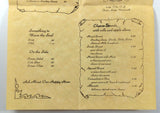 1970's Vtg Menu Wine List THE MONASTERY ABBEY & WINE SHOP Fairview Heights IL