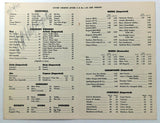 1940 Vintage Wine & Liquor List Menu LOG CABIN FARMS Restaurant Armonk New York