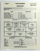 1970's Vintage Menu GRAY'S CAFE Best Buns In Town Loveland Longmont Greeley CO