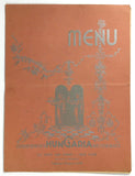 1938 Vintage Menu ZIMMERMAN'S HUNGARIA Restaurant New York