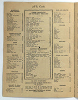 1938 Vintage Menu ZIMMERMAN'S HUNGARIA Restaurant New York