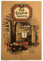 1941 BEER & ALE Menu OLD ENGLISH TAVERN Royal York Hotel Toronto Ontario Canada