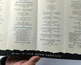 1960's Original Vintage ROOM SERVICE Menu THE CONRAD HILTON Chicago Illinois
