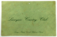 1960's Vintage Menu LUCAYAN COUNTRY CLUB Golf Restaurant Freeport Grand Bahama