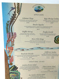 1990's Vintage Menu DESCANSO BEACH CLUB Beachfront Avalon Catalina Island CA