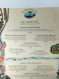 1990's Vintage Menu DESCANSO BEACH CLUB Beachfront Avalon Catalina Island CA