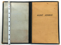 1940's Original Vintage Mystery Menu AUNT JENNIE Restaurant ? New York ?