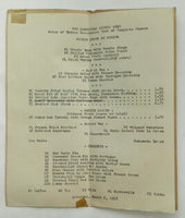 1948 Original Dinner Menu THE HOMESTEAD Restaurant