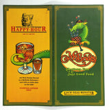 Vintage Mystery Location Menu MCBRIDE'S Libations Loch Ness Monster Favorites