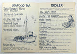 1970's Original Vintage Menu ENTERPRISE FISH CO. Restaurant Santa Barbara CA