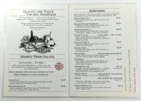 Original Vintage Laminated Menu THE KEG Steak & Seafood House Canada & USA