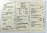 Vintage Laminated Menu FIESTA MEXICAN RESTAURANT South Yarra Australia