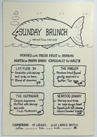 1970's Vintage Menu WALT'S WHARF Seafood Restaurant Seal Beach California