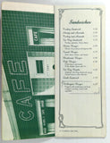 1983 Vintage Original Menu FAT CITY CAFE Restaurant Sacramento CA Fat Family