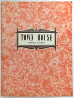 1960's Original Photograph Dinner Menu TOWN HOUSE Restaurant Montrose Colorado